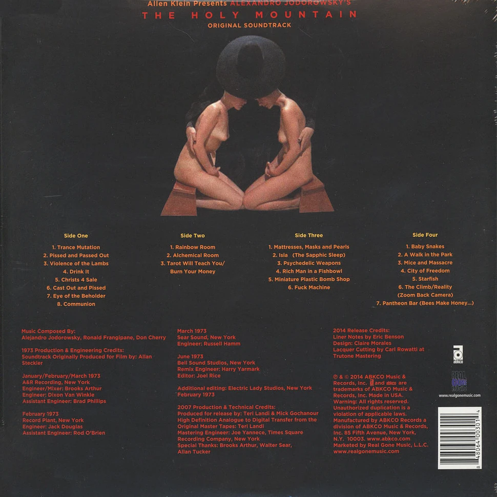 Alejandro Jodorowsky - OST The Holy Mountain Black Vinyl Edition