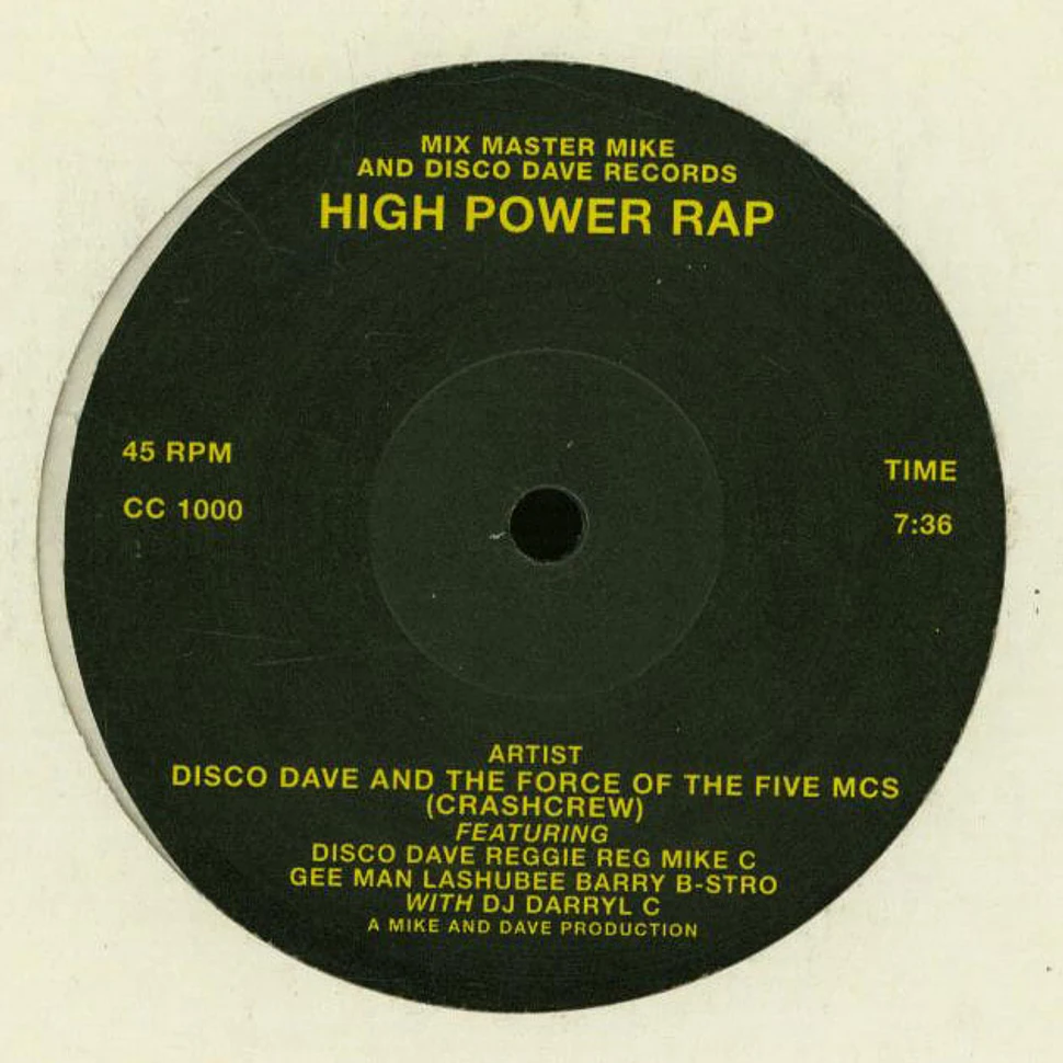 Disco Dave And The Force Of The 5 MCs, The Crash Crew - High Power Rap