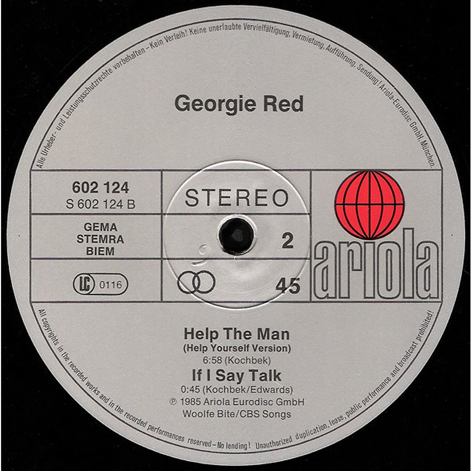 Georgie Red - Help The Man