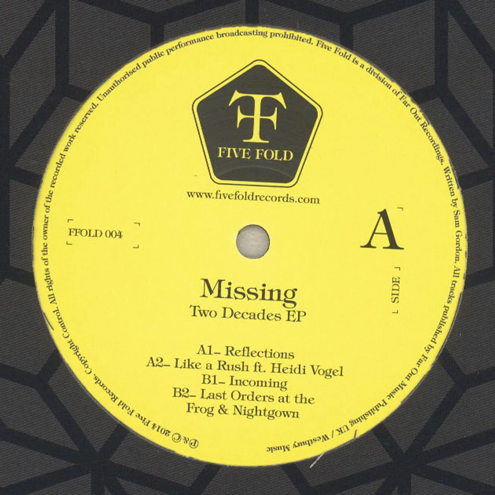 Missing - Two Decades