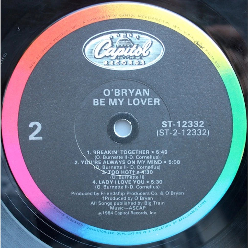O'Bryan - Be My Lover
