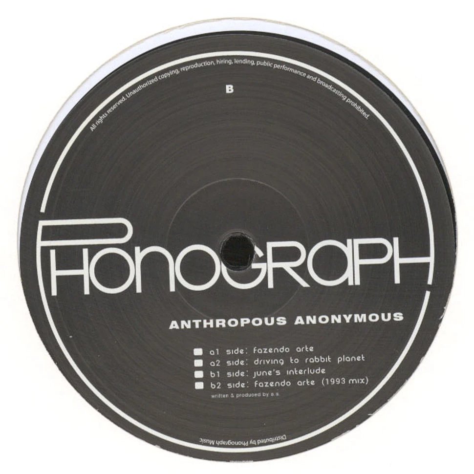 Anthropous Anonymous - Anthropous Anonymous EP