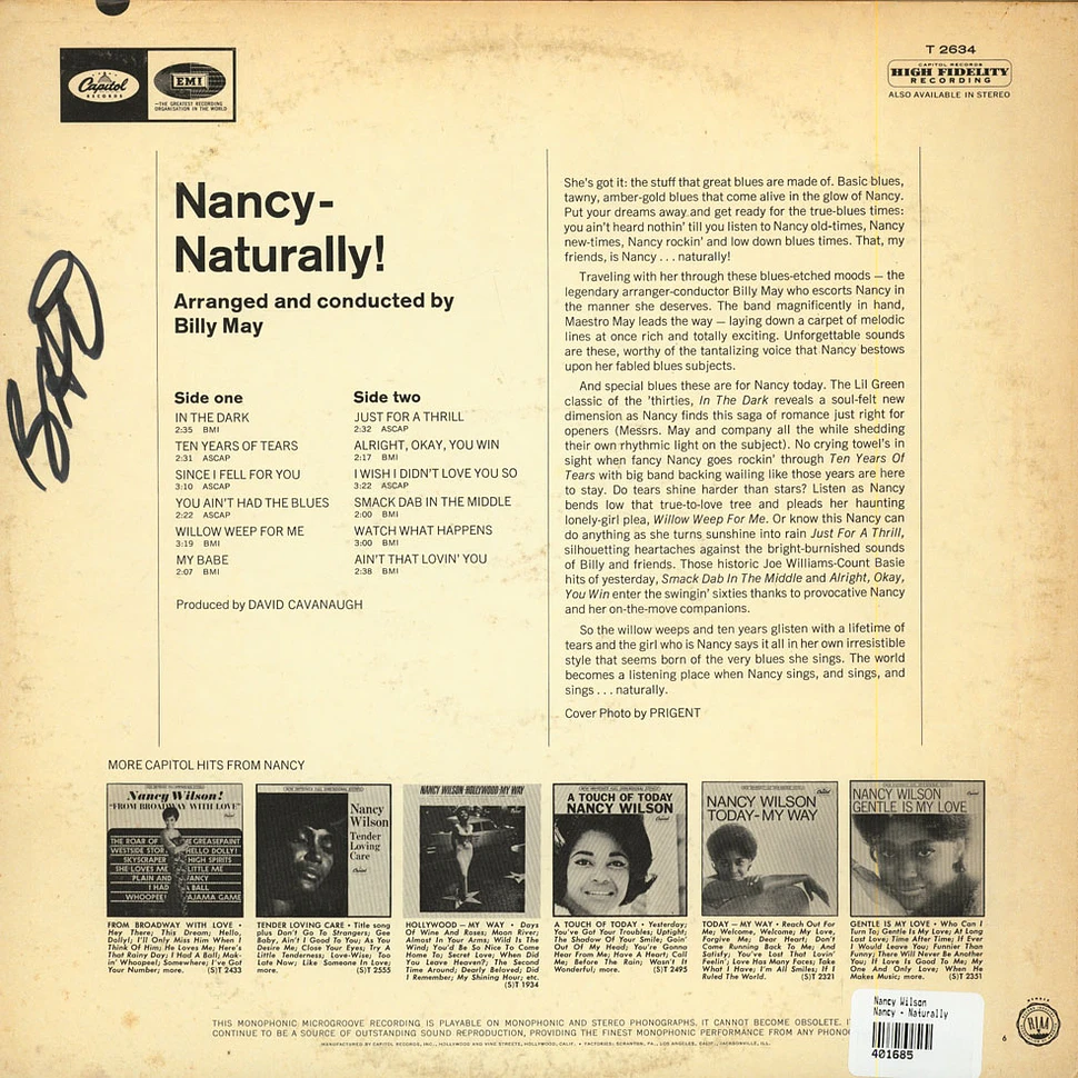 Nancy Wilson - Nancy - Naturally