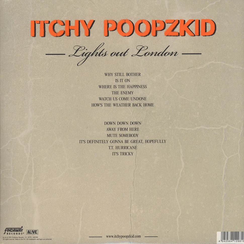 Itchy Poopzkid - Lights Out London