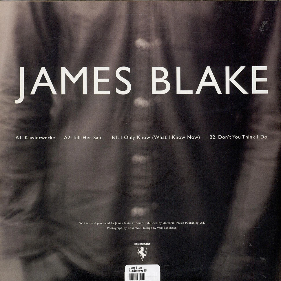 James Blake - Klavierwerke EP