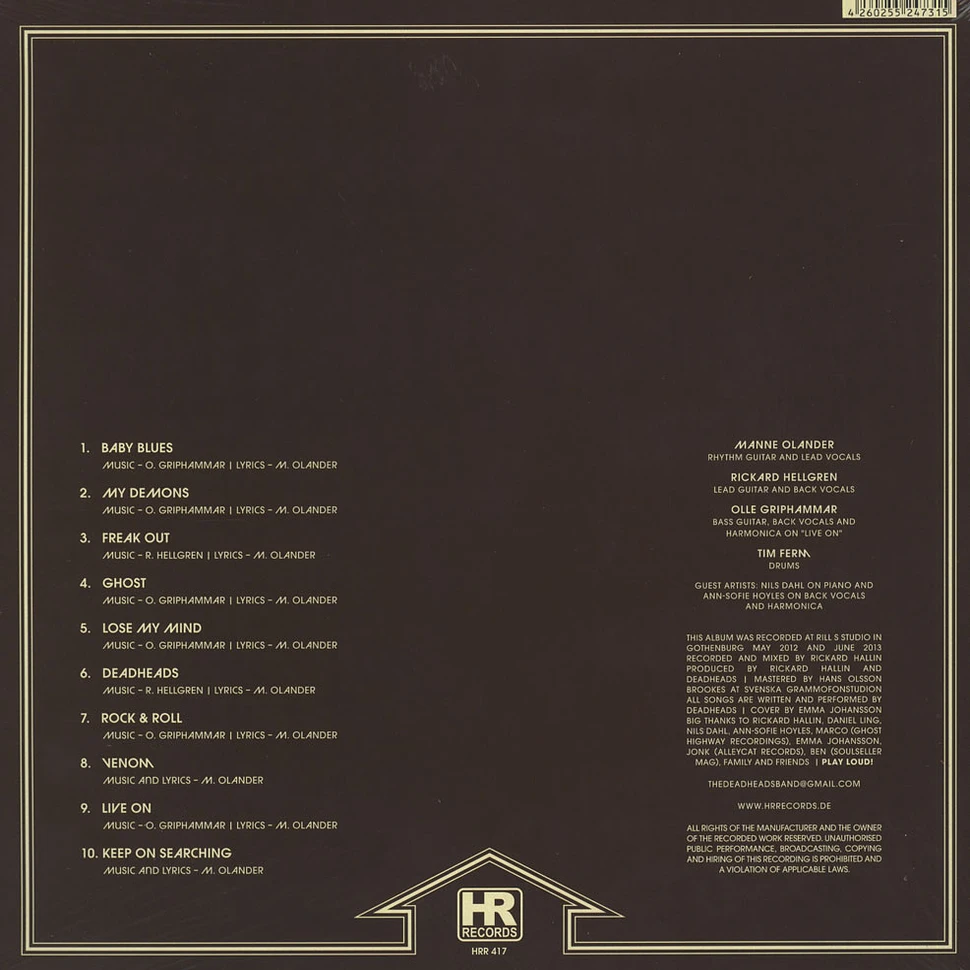 Deadheads - This Is Deadheads First Album Clear Vinyl Edition