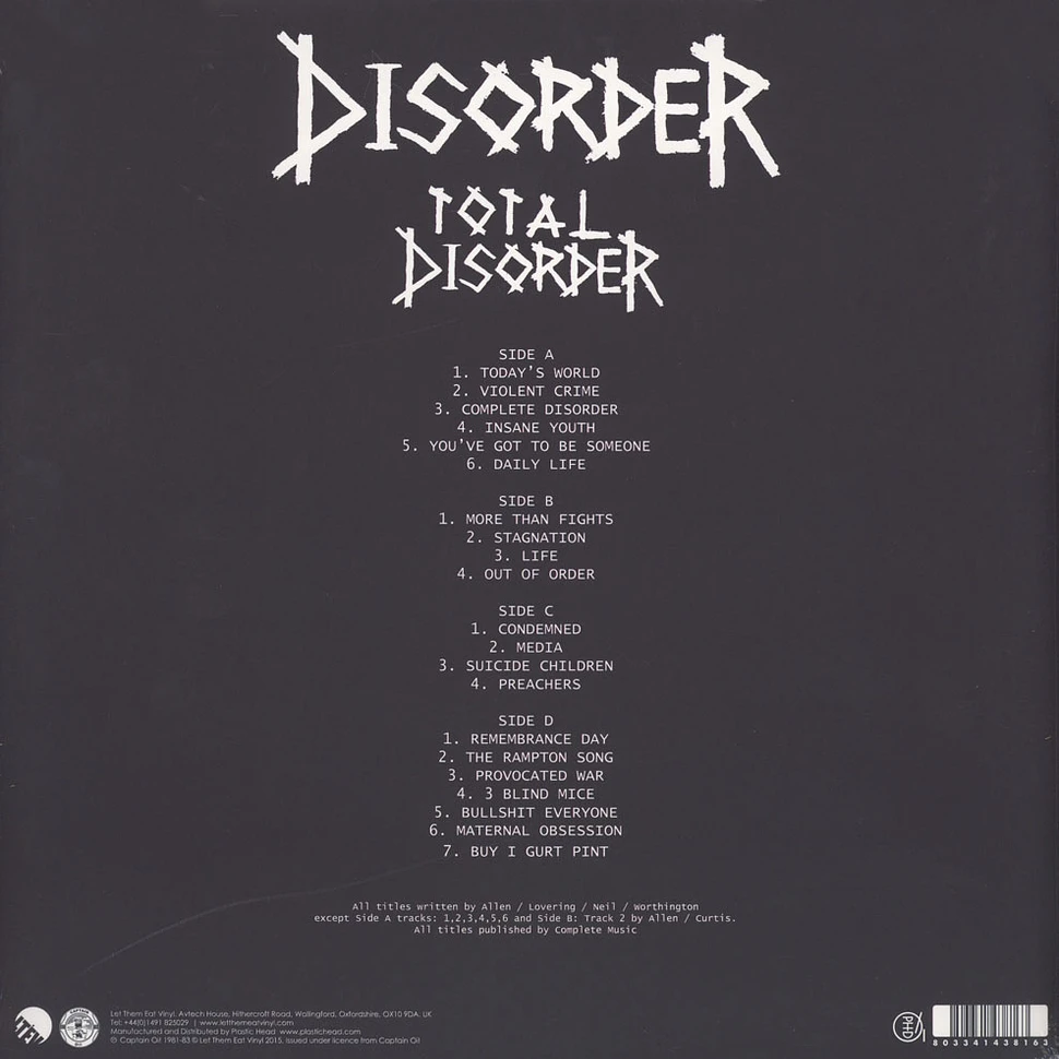 Disorder - Total Disorder