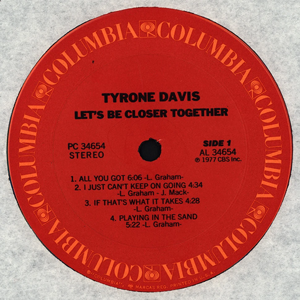 Tyrone Davis - Let's Be Closer Together