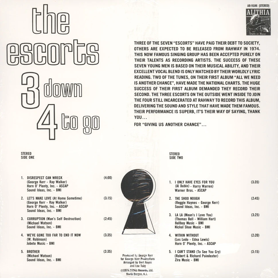 The Escorts - 3 Down 4 To Go