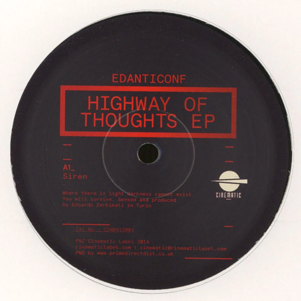 Edanticonf - Highway Of Thoughts EP