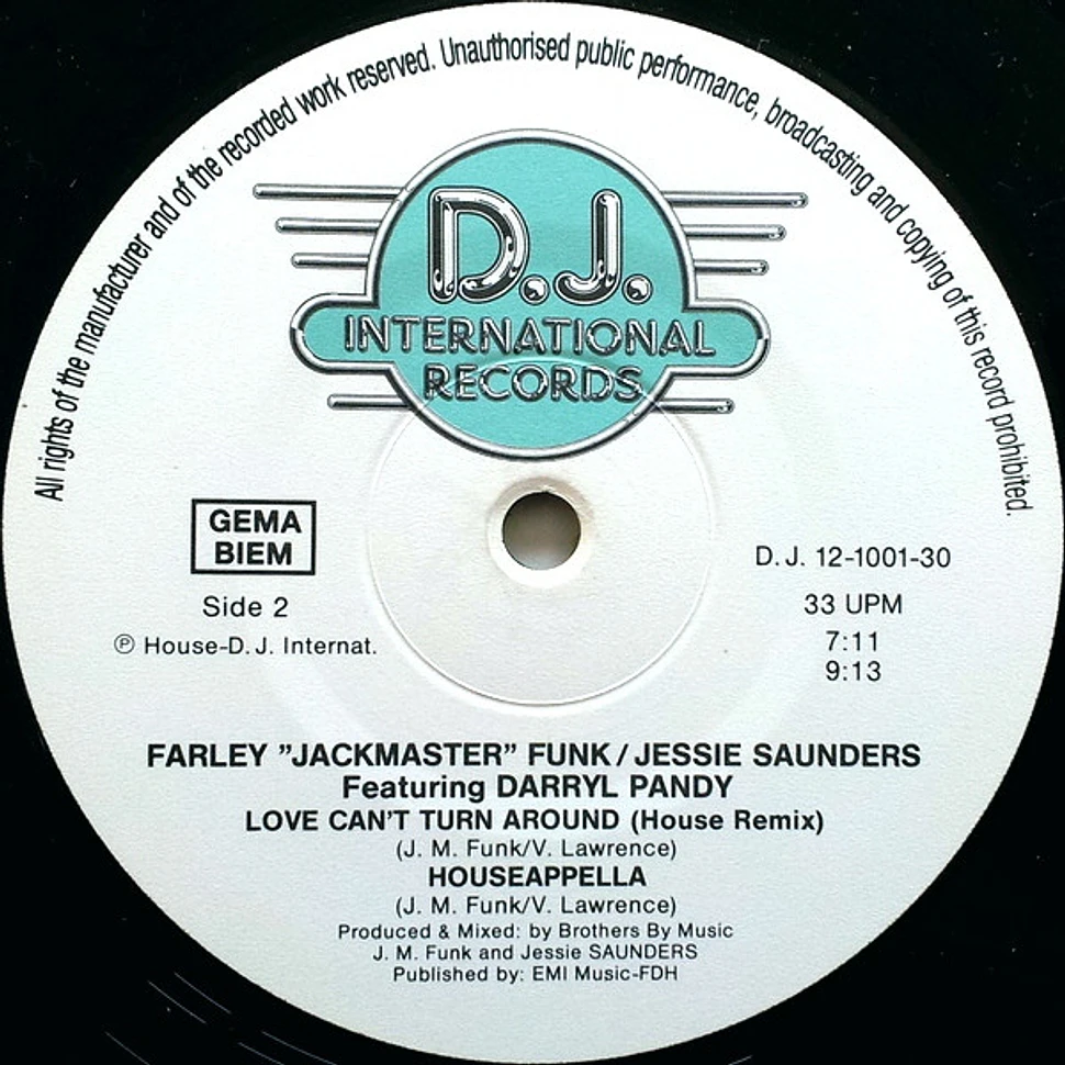 Farley "Jackmaster" Funk & Jesse Saunders - Love Can't Turn Around