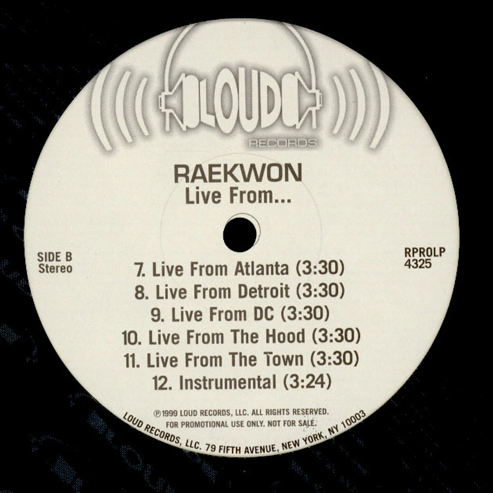Raekwon - Live From...