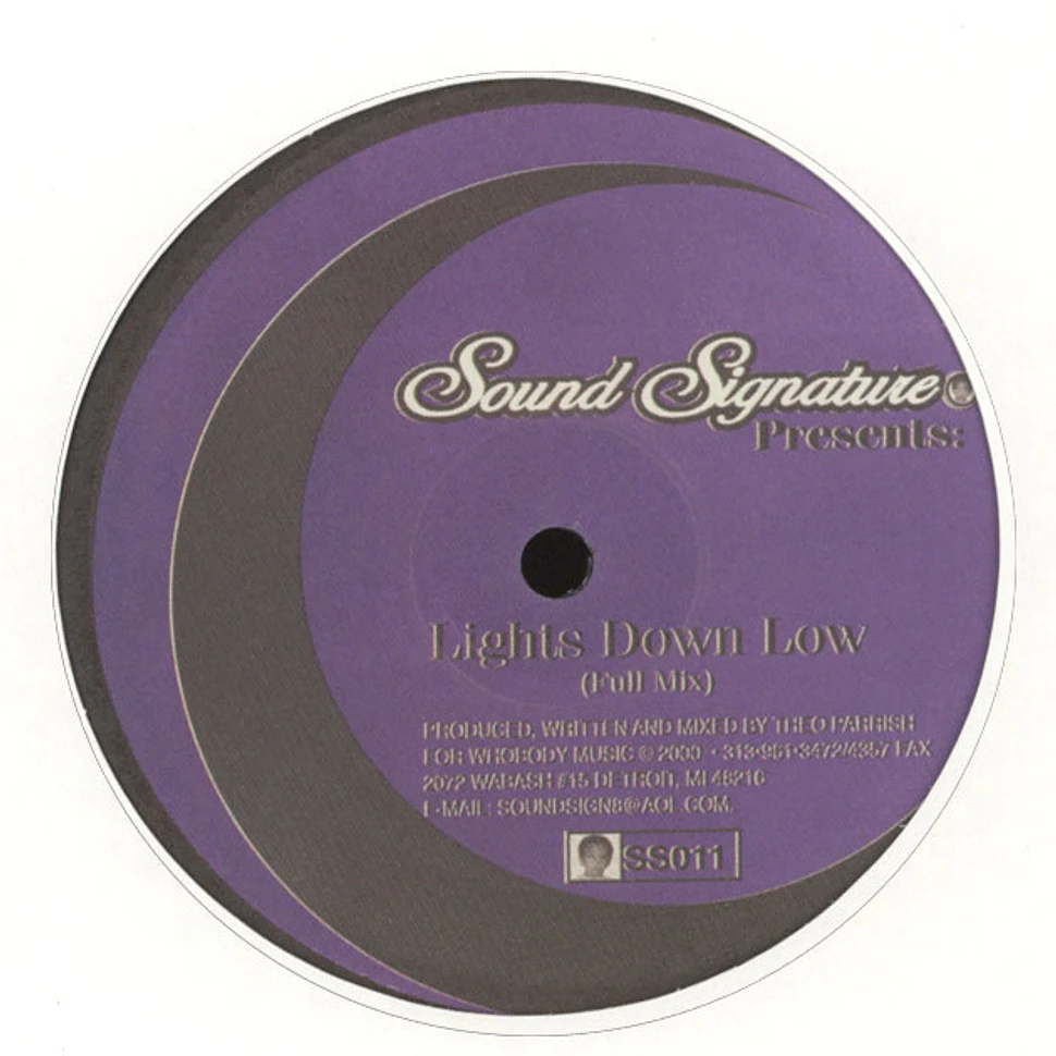 Theo Parrish - Lights Down Low