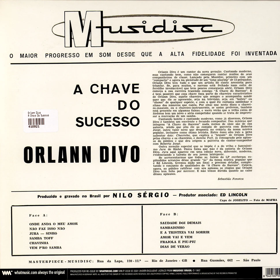 Orlann Divo - A Chave Do Sucesso