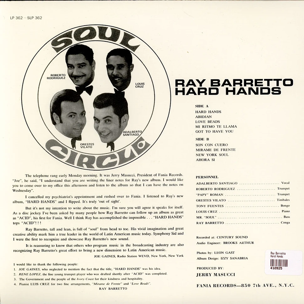 Ray Barretto - Hard Hands