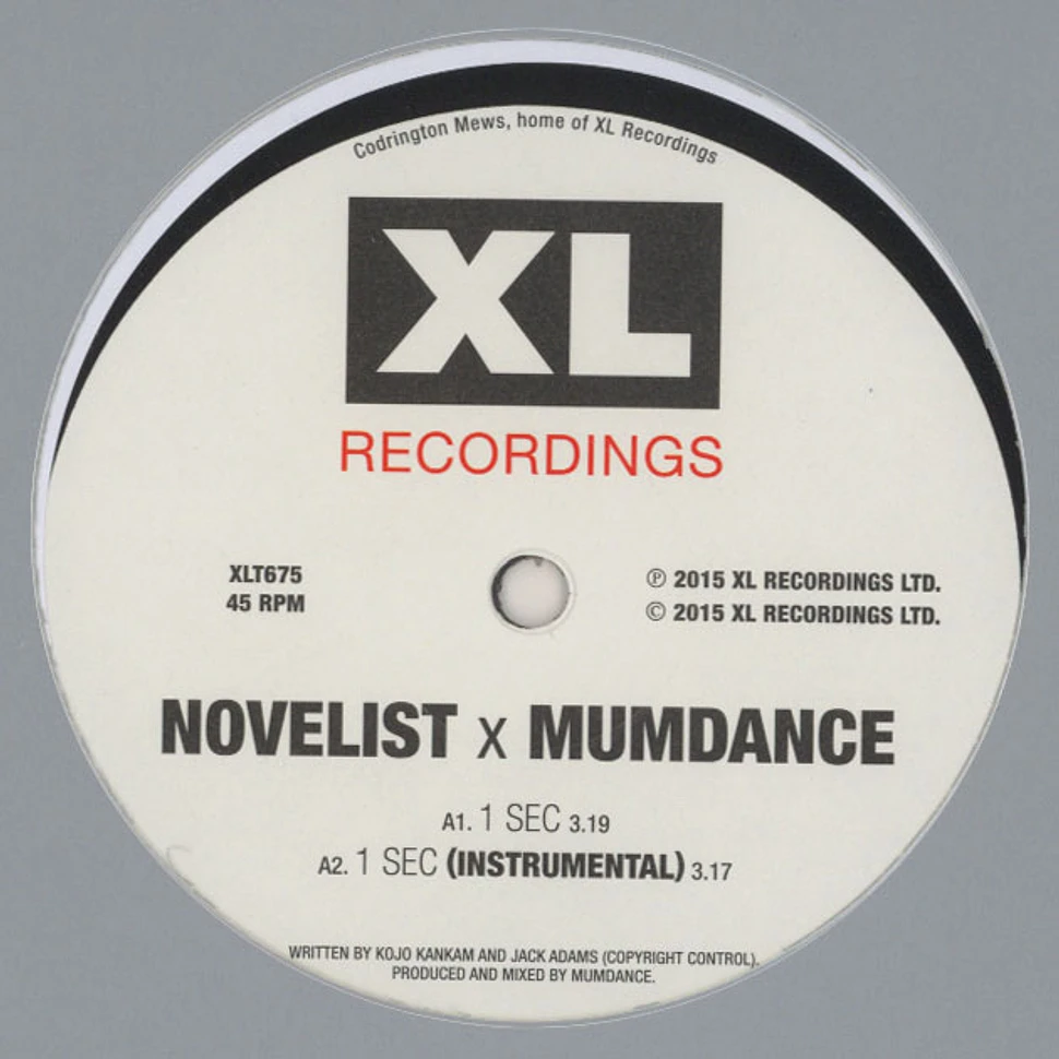 Mumdance X Novelist - 1 Sec EP