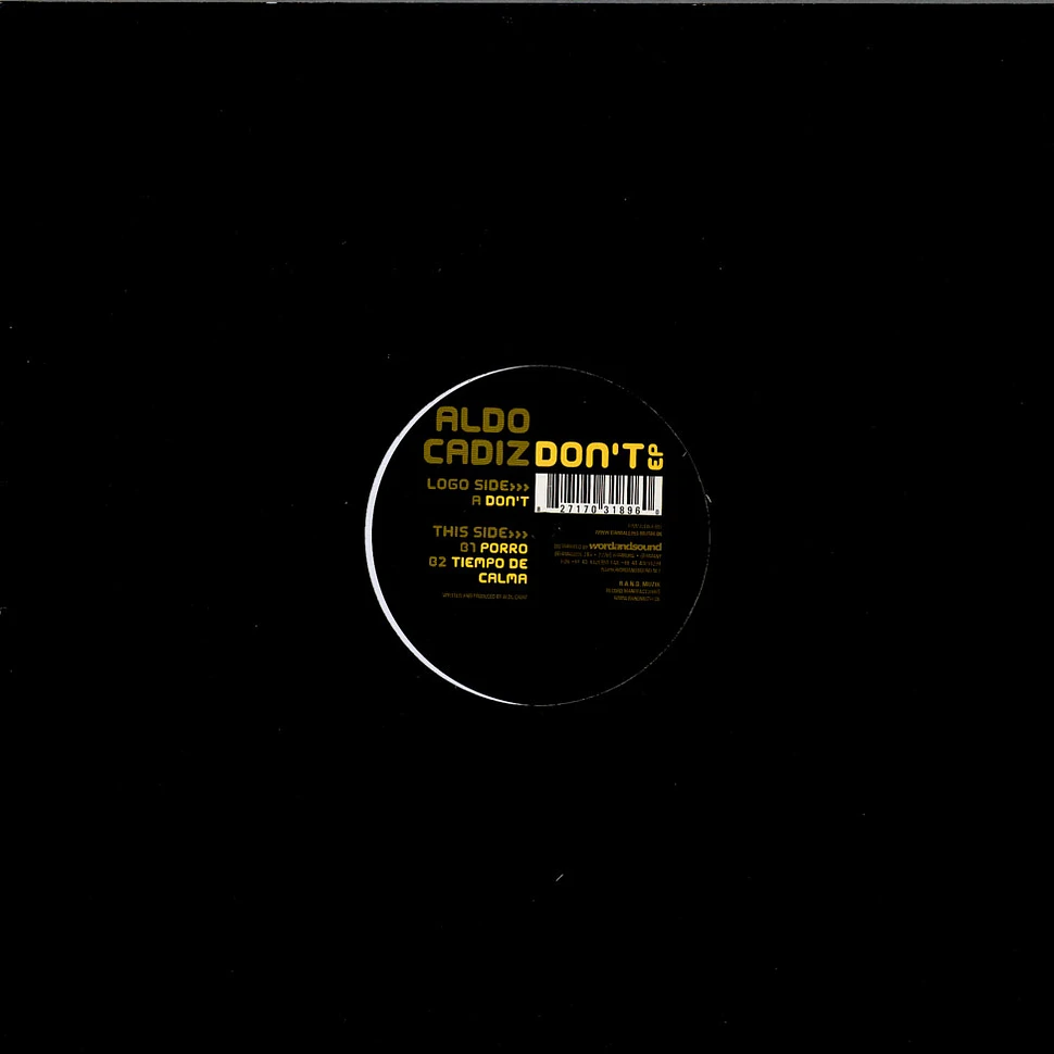 Aldo Cadiz - Don't EP