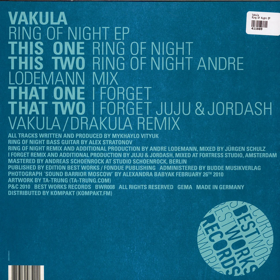 Vakula - Ring Of Night EP