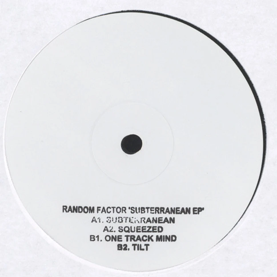 Random Factor (Carl Finlow) - Subterranean EP