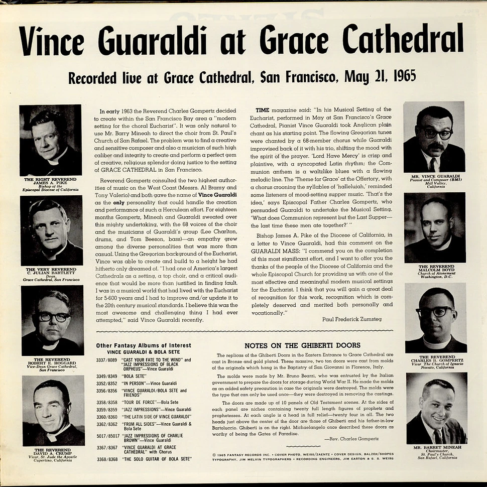 Vince Guaraldi - At Grace Cathedral
