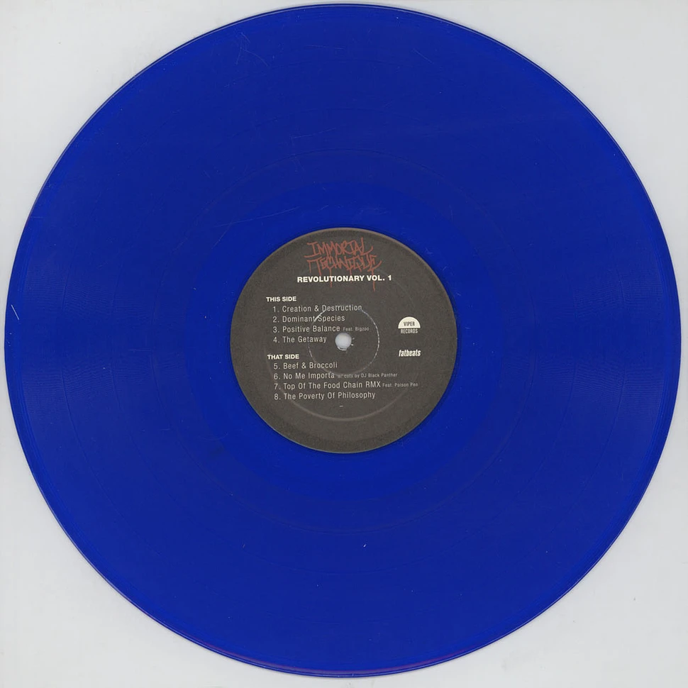 Immortal Technique - Revolutionary Volume 1 Blue Vinyl Edition