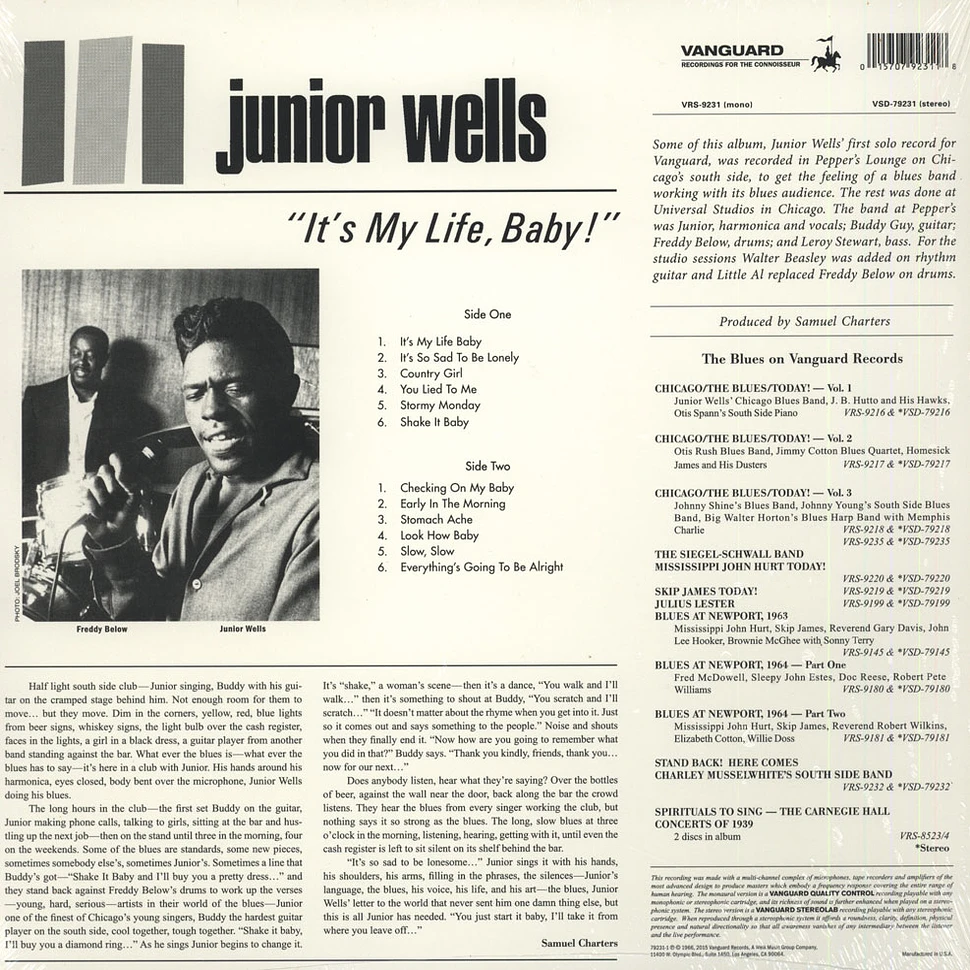 Junior Wells - It's My Life Baby!