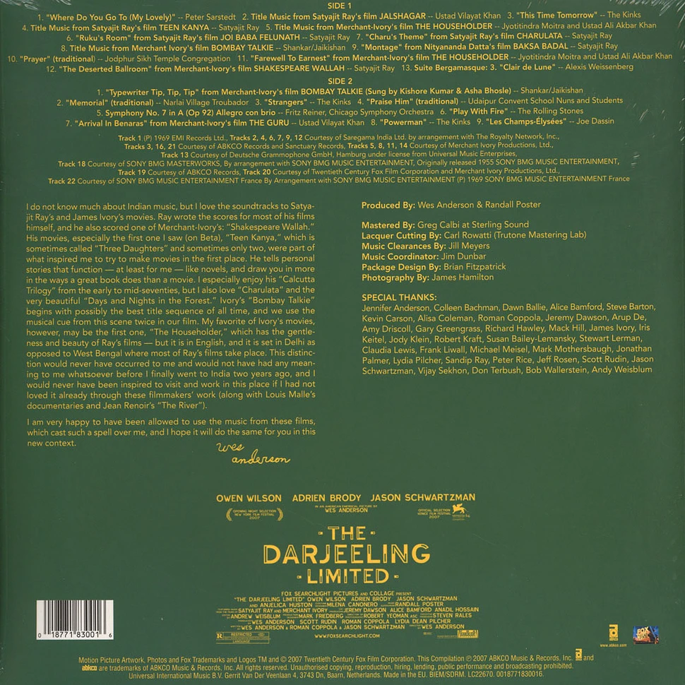 The Darjeeling Limited (2007) German dvd movie cover