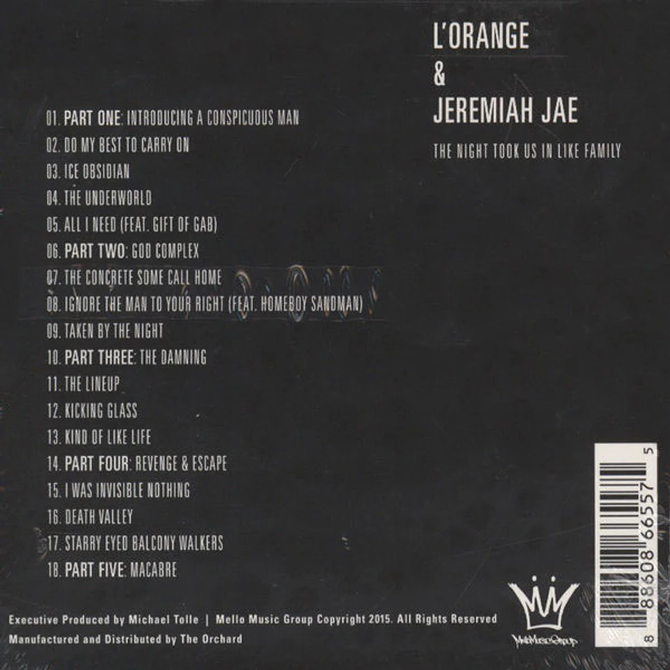 L'Orange & Jeremiah Jae - The Night Took Us In Like Family