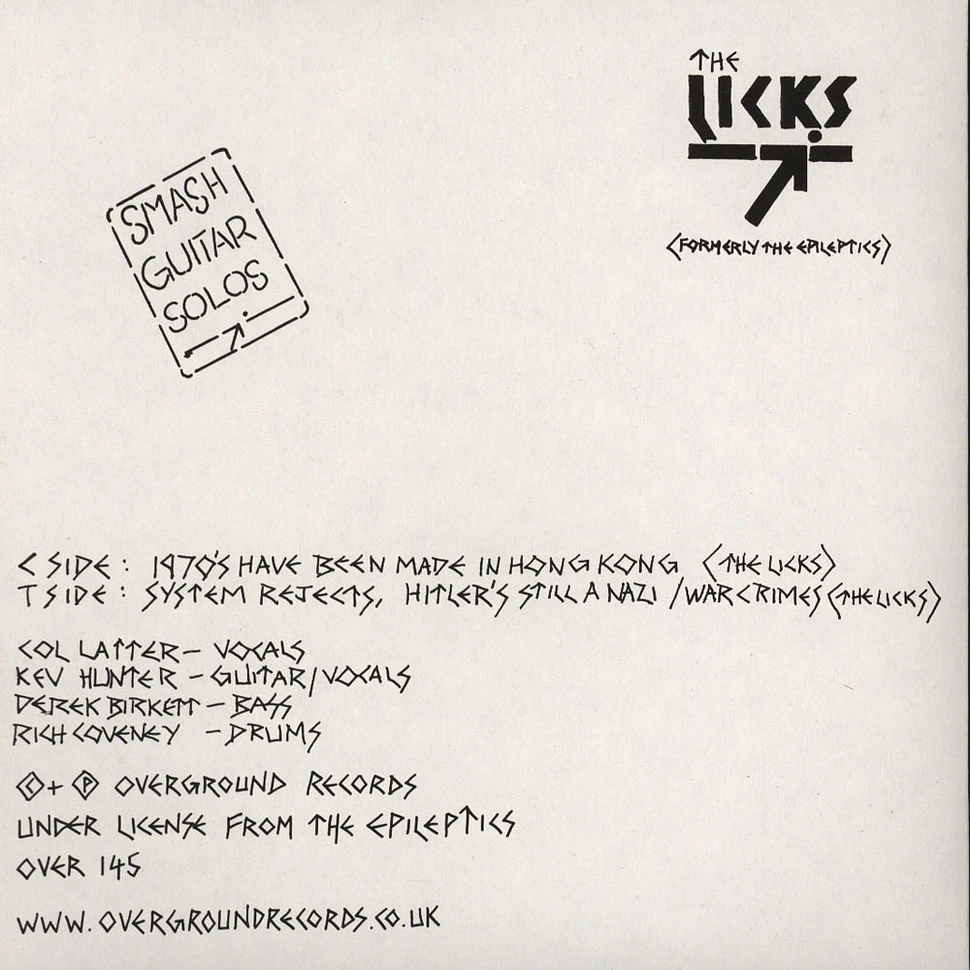The Licks - 1970'S EP