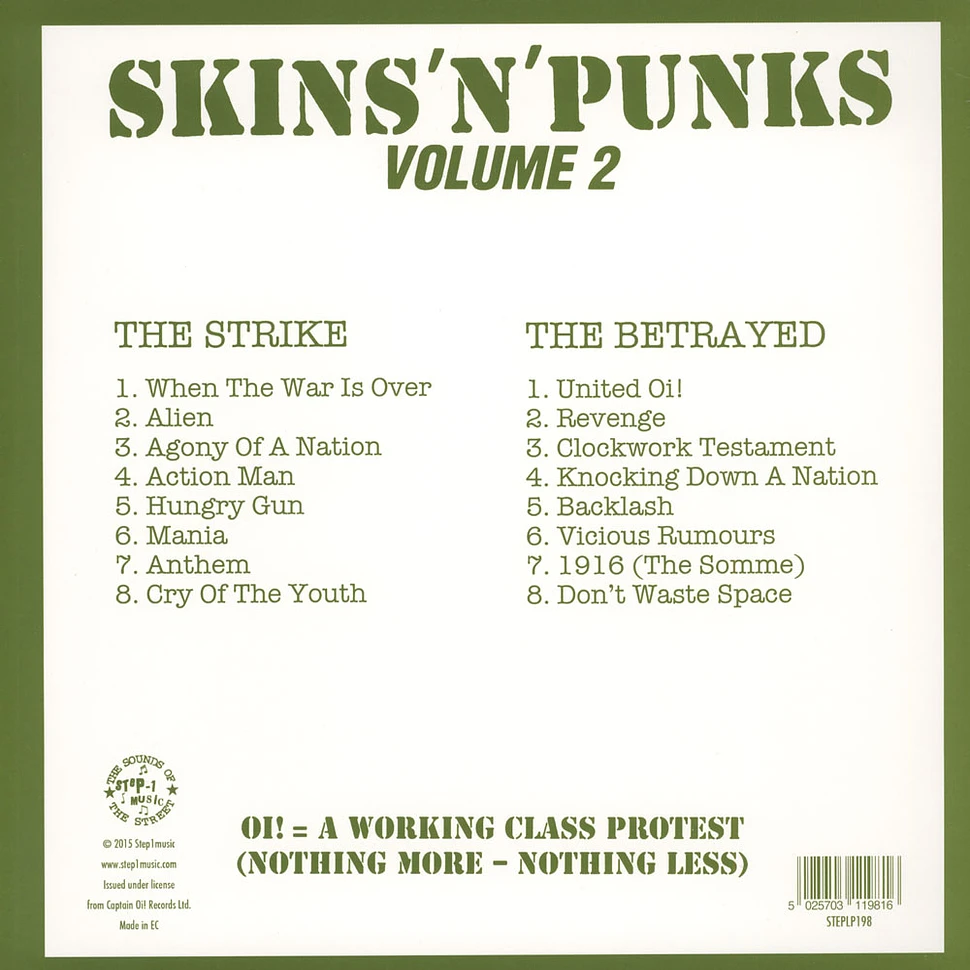 Strike / Betrayed - Skins'N'Punks Volume 2