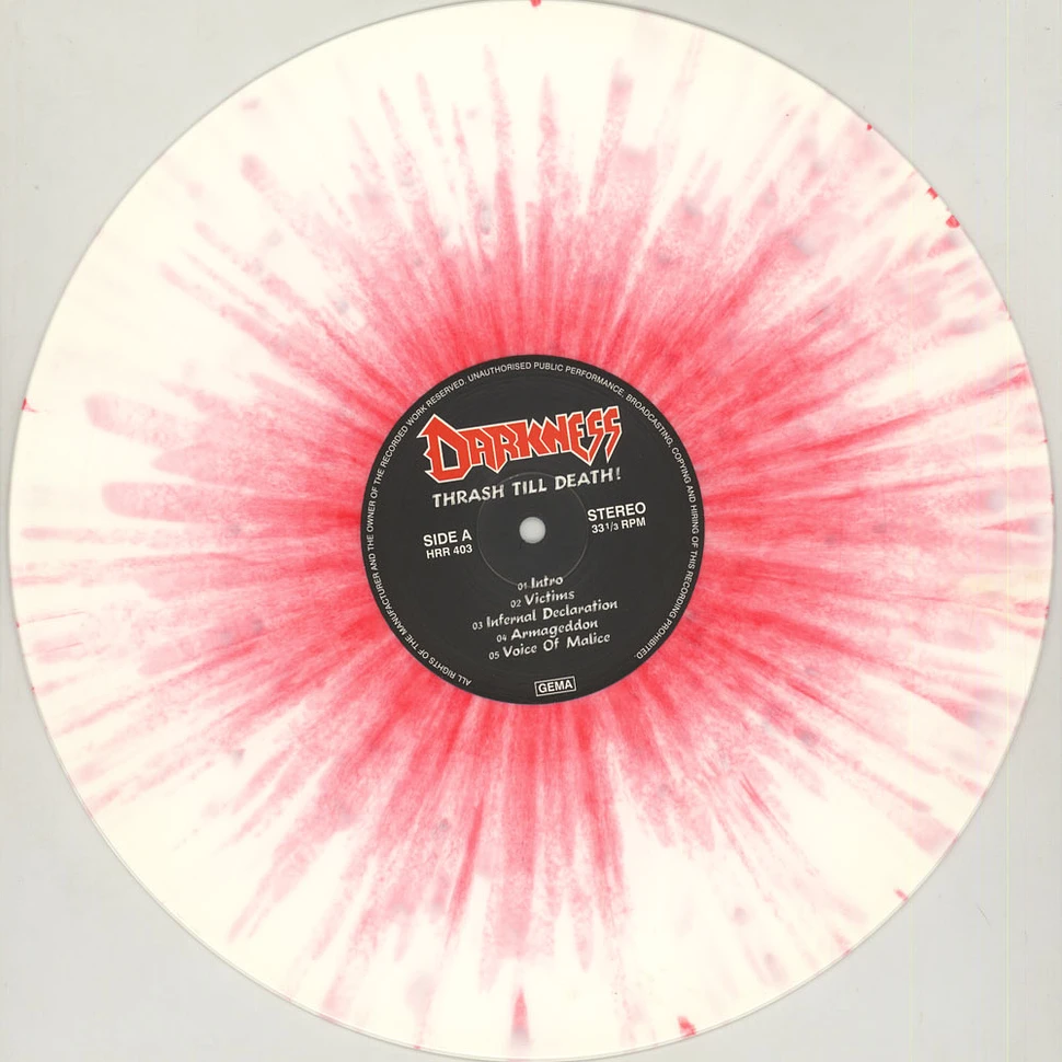 Darkness - Thrash Till Death Colored Vinyl Edition