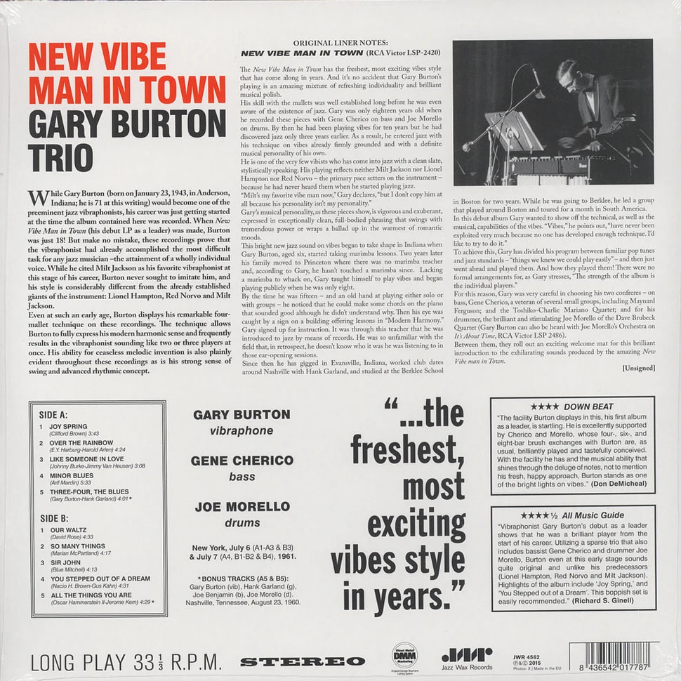 Gary Burton Trio - New Vibe Man In Town