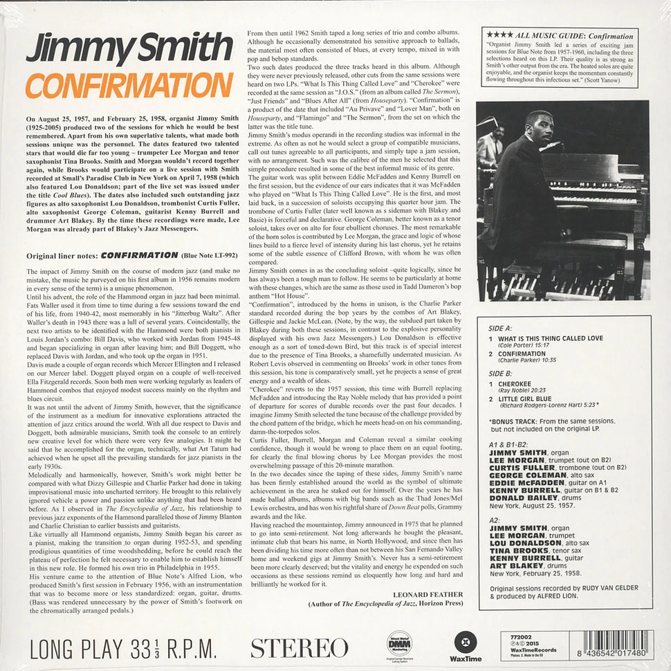 Jimmy Smith - Confirmation