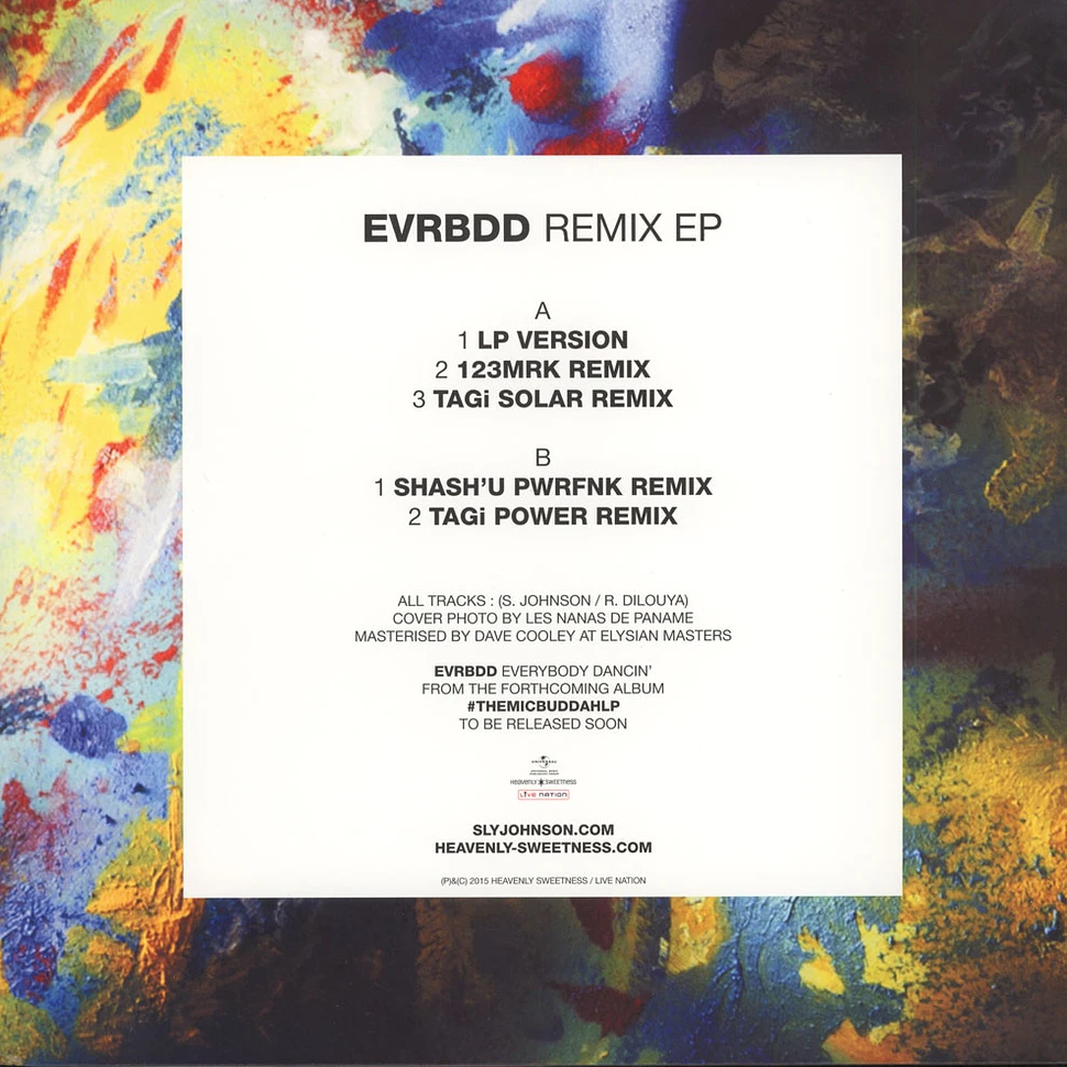 Sly Johnson of Saian Supa Crew - Evrbdd Remix EP