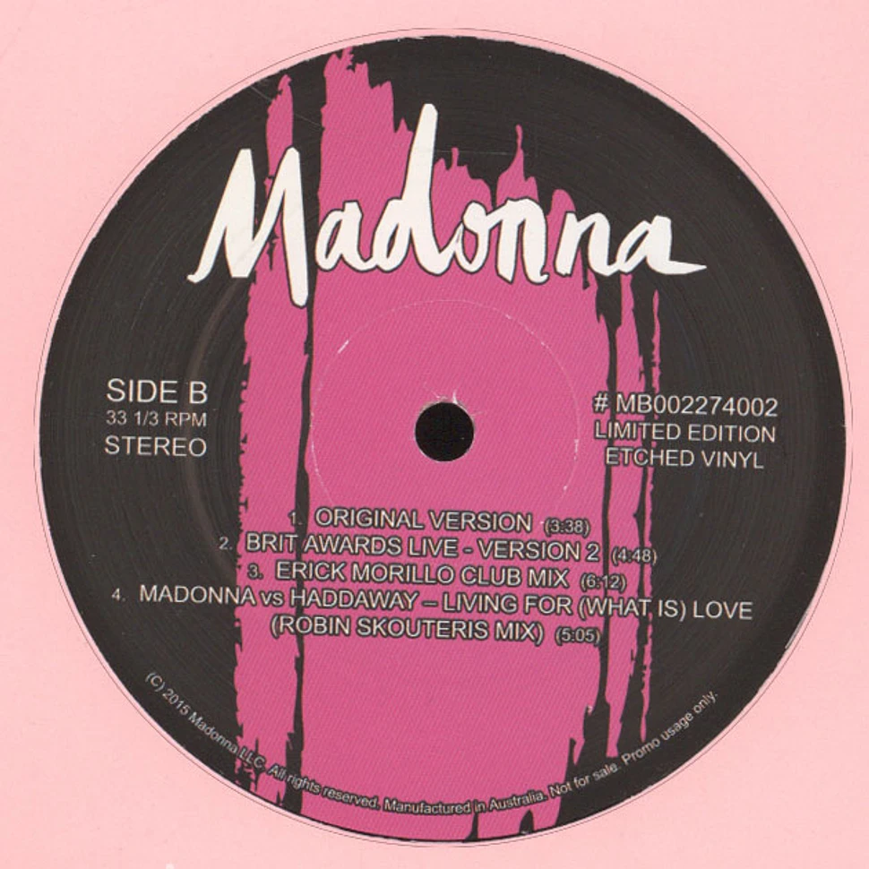 Madonna - Living For Love Etched Edition