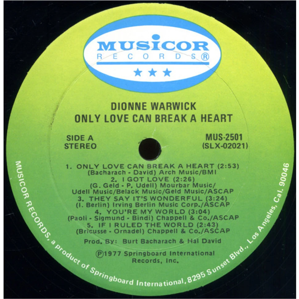 Dionne Warwick - Only Love Can Break A Heart