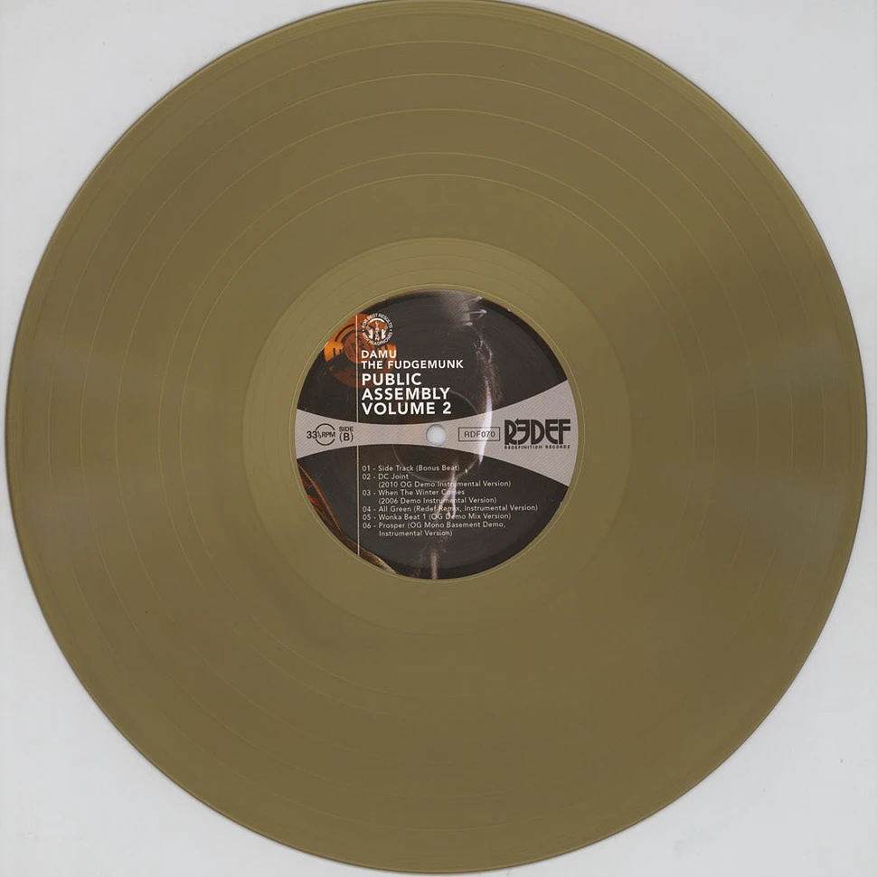 Damu The Fudgemunk - Public Assembly Volume 2 Gold Vinyl Edition