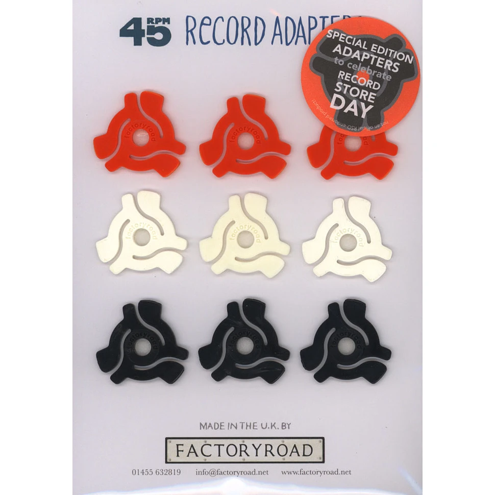 Factory Road - 45 RPM Adapters (Pack of 9)