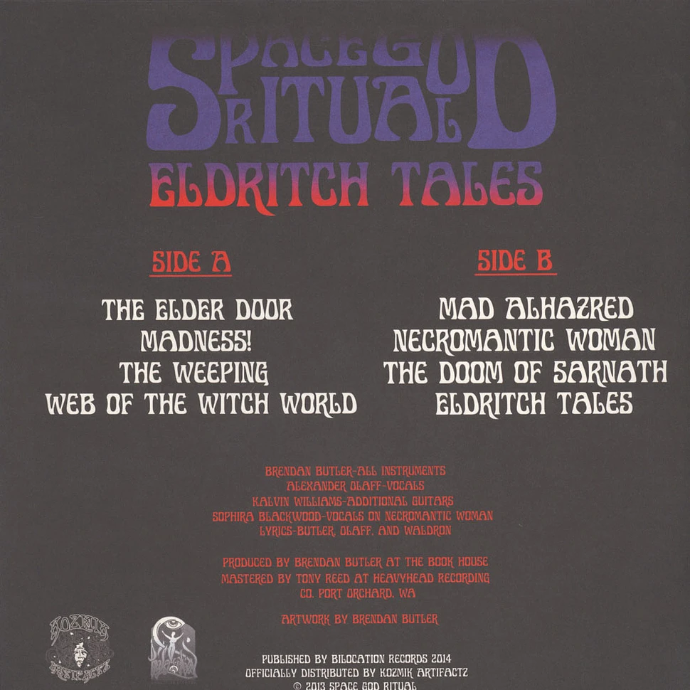 Space God Ritual - Eldritch Tales Black Vinyl Edition