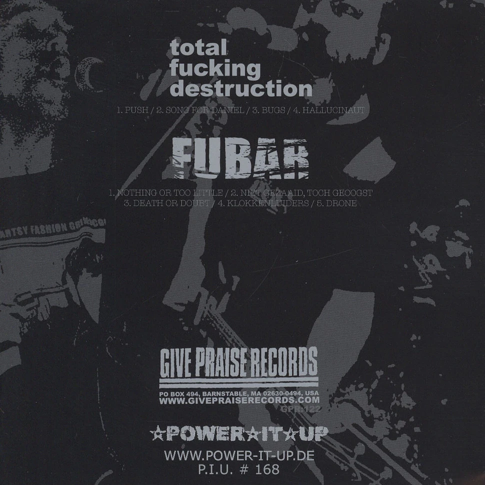 Total Fucking Destruction / F.U.B.A.R. - Split