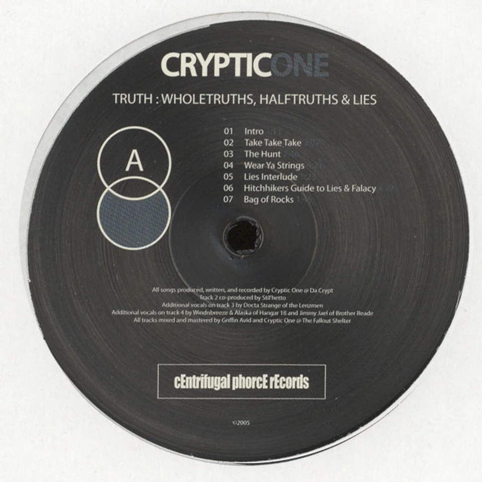 Cryptic One - Truth: Whole Truth, Half Truths & Lies