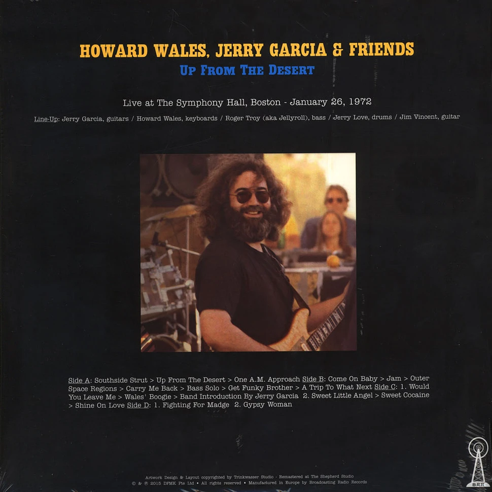 Howard Wales, Jerry Garcia & Friends - Up From The Desert: Live at The Symphony Hall, Boston - January 26, 1972