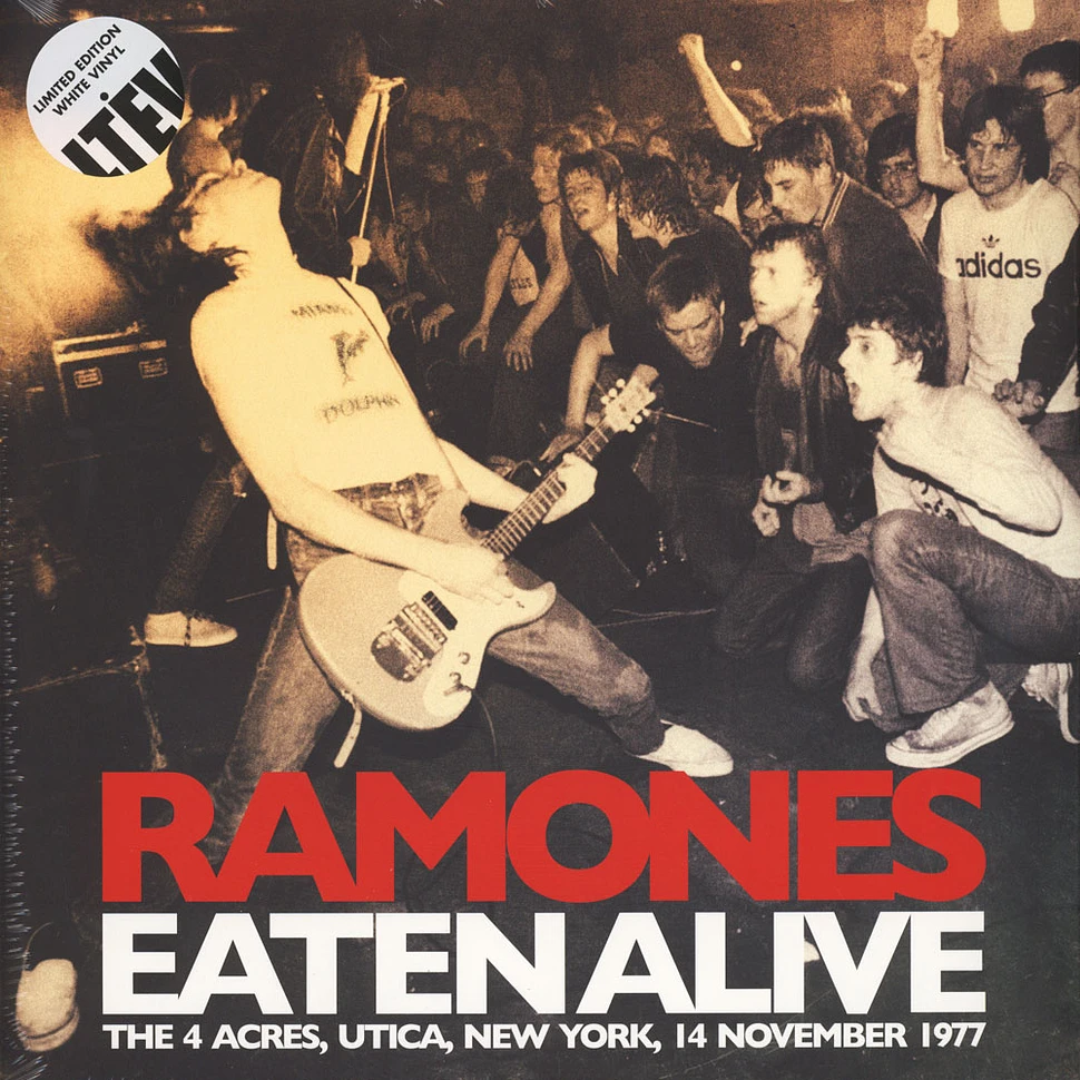 Ramones - Eaten Alive - The 4 Acres - New York - 1977 White Vinyl Edition