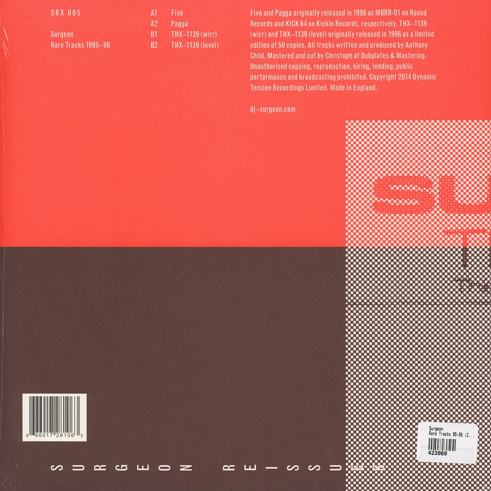 Surgeon - Rare Tracks 95-96 (2014 Remaster)