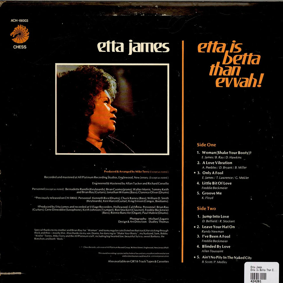 Etta James - Etta Is Betta Than Evvah