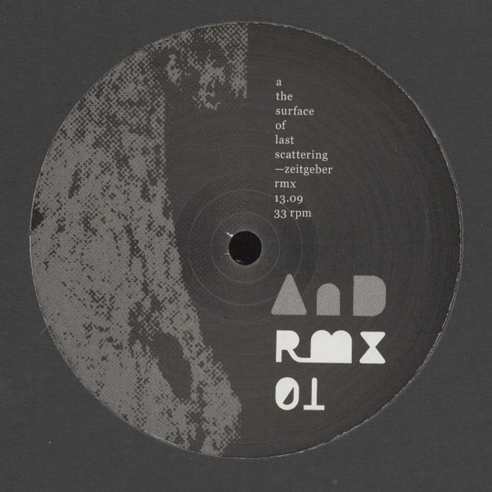 AnD - AnD RMX 01 Zeitgeber / Sleeparchive / O/H Remixes