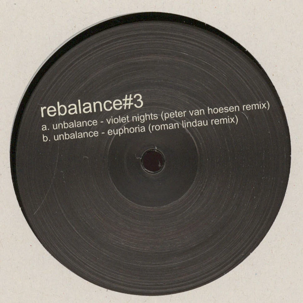 Unbalance - Remixes By Peter Van Hoesen & Roman Lindau