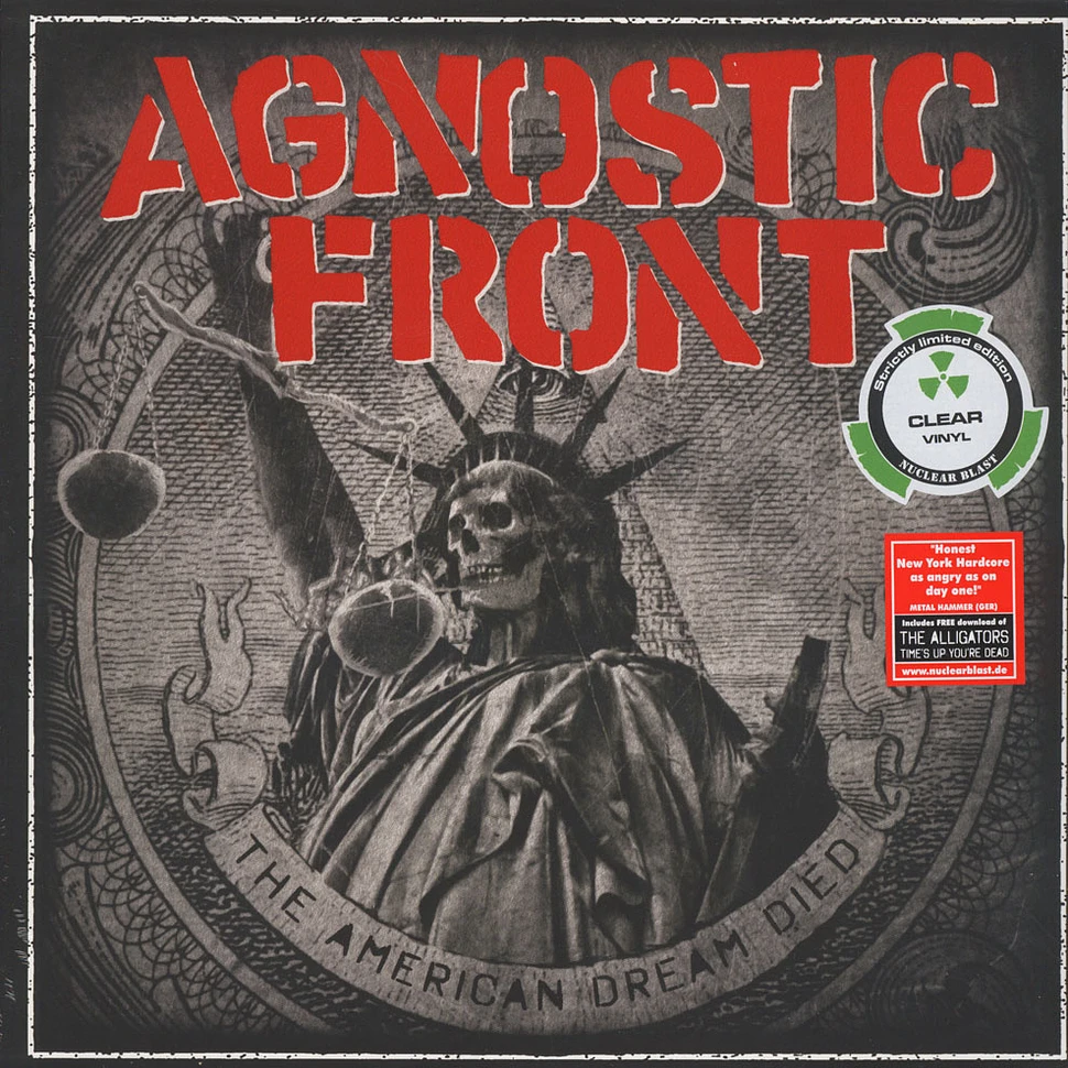 Agnostic Front - The American Dream Died Clear Vinyl Edition