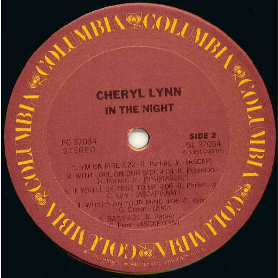 Cheryl Lynn - In The Night