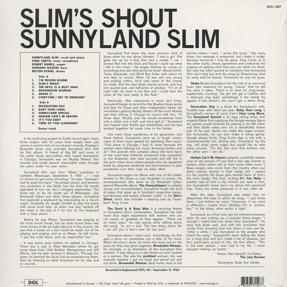 Sunnyland Slim - Slim's Shout